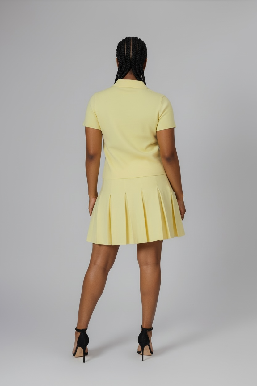 The Sloft Pleat Lounge Set (Sun Yellow)