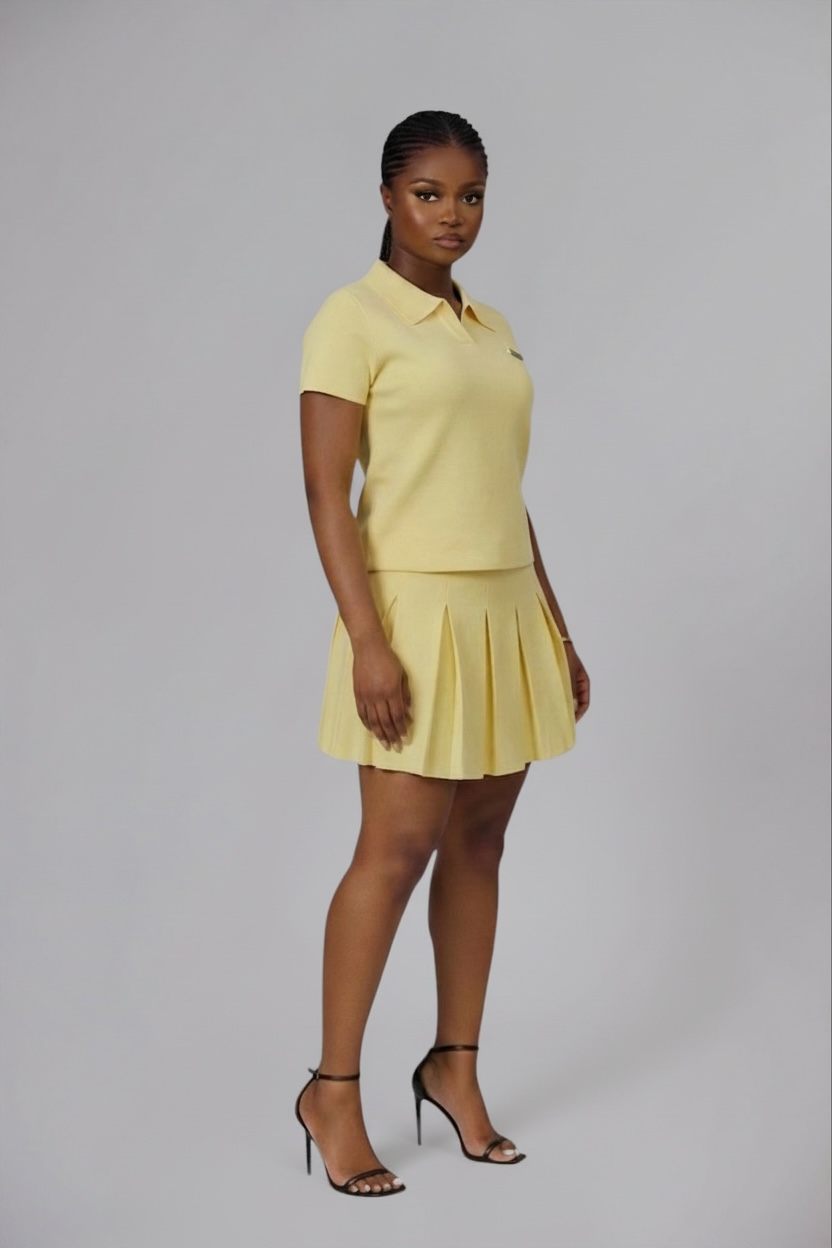 The Sloft Pleat Lounge Set (Sun Yellow)