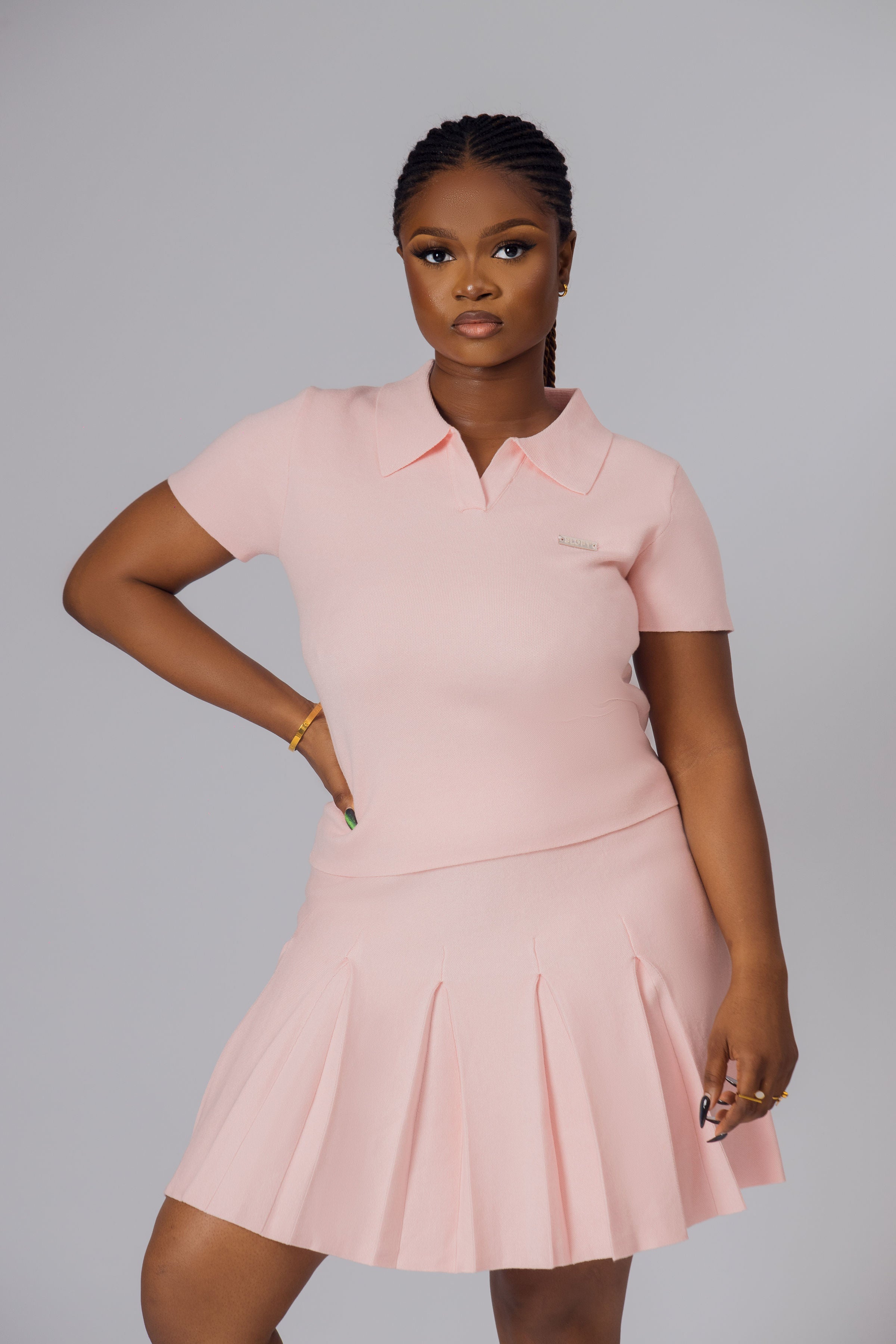 The Sloft Pleat Lounge Set (Rose Blush)