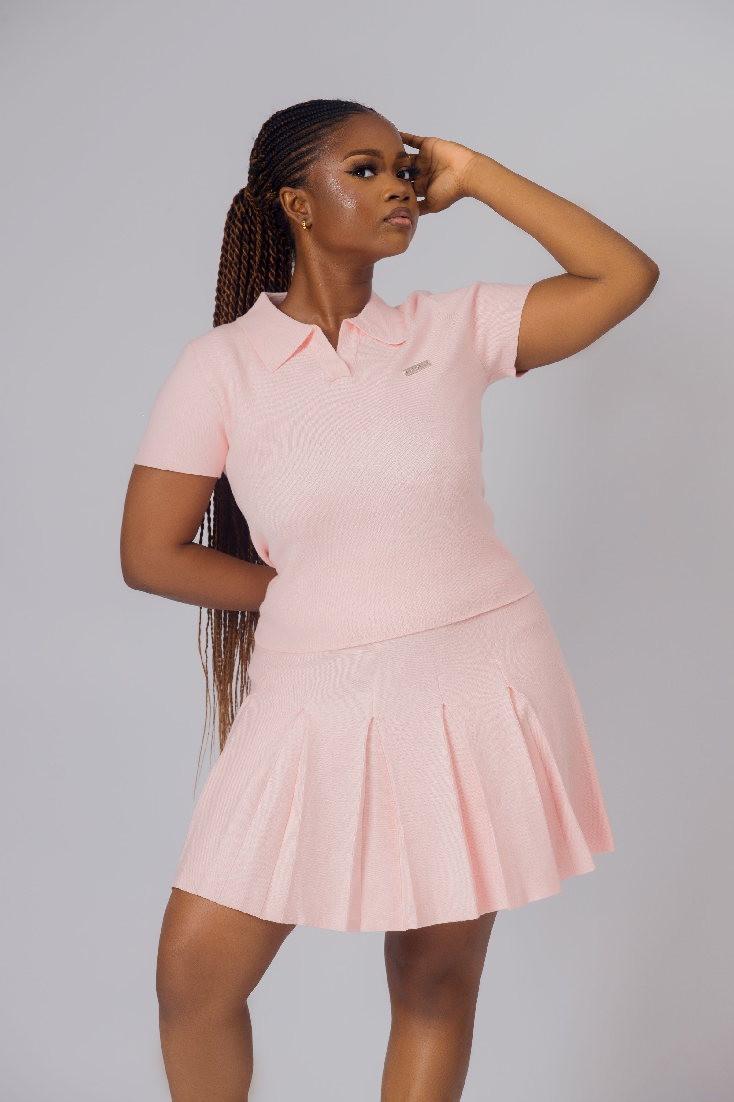 The Sloft Pleat Lounge Set (Rose Blush)