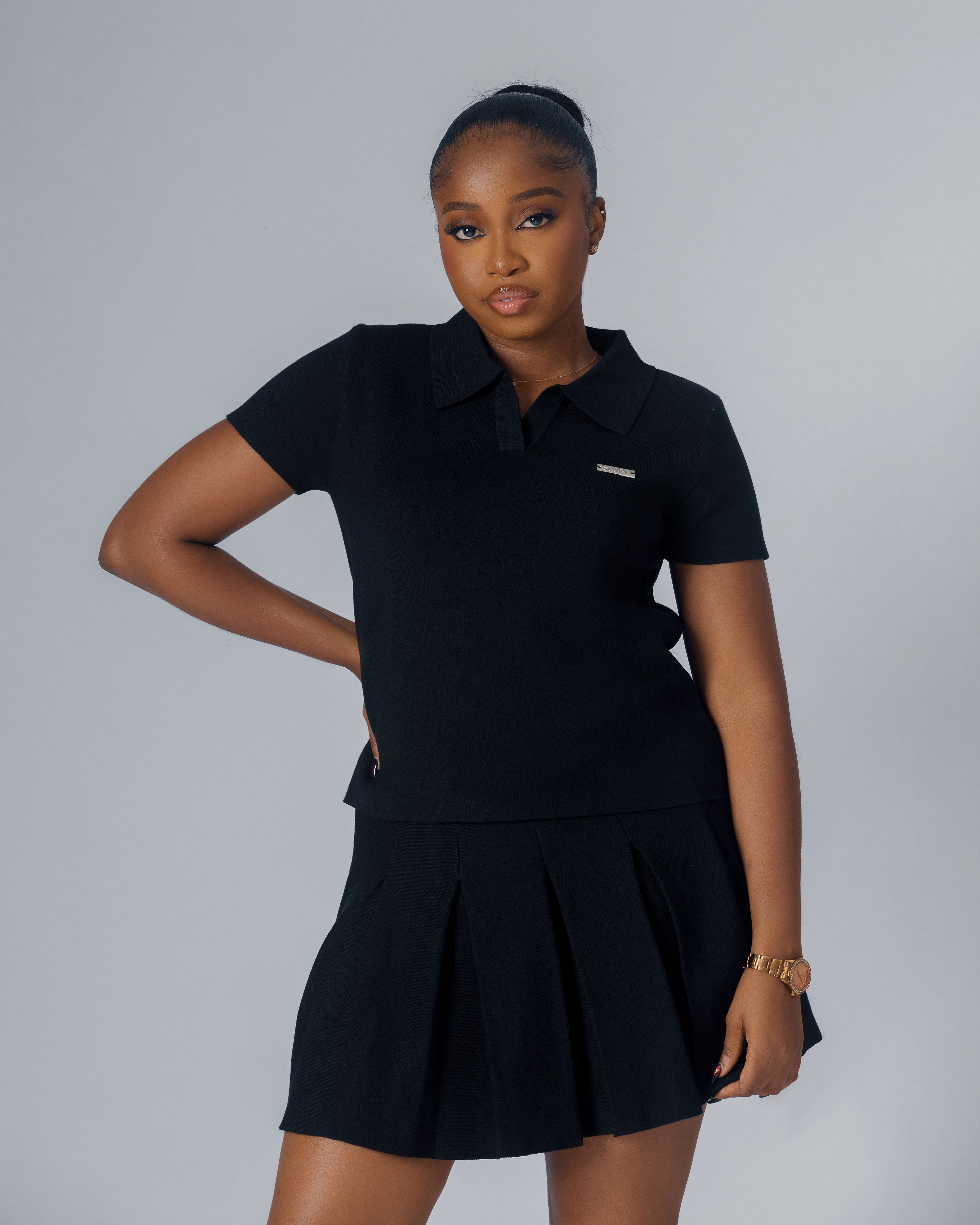 The Sloft Pleat Lounge Set (Midnight Noir)