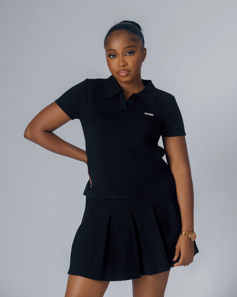 The Sloft Pleat Lounge Set (Midnight Noir)