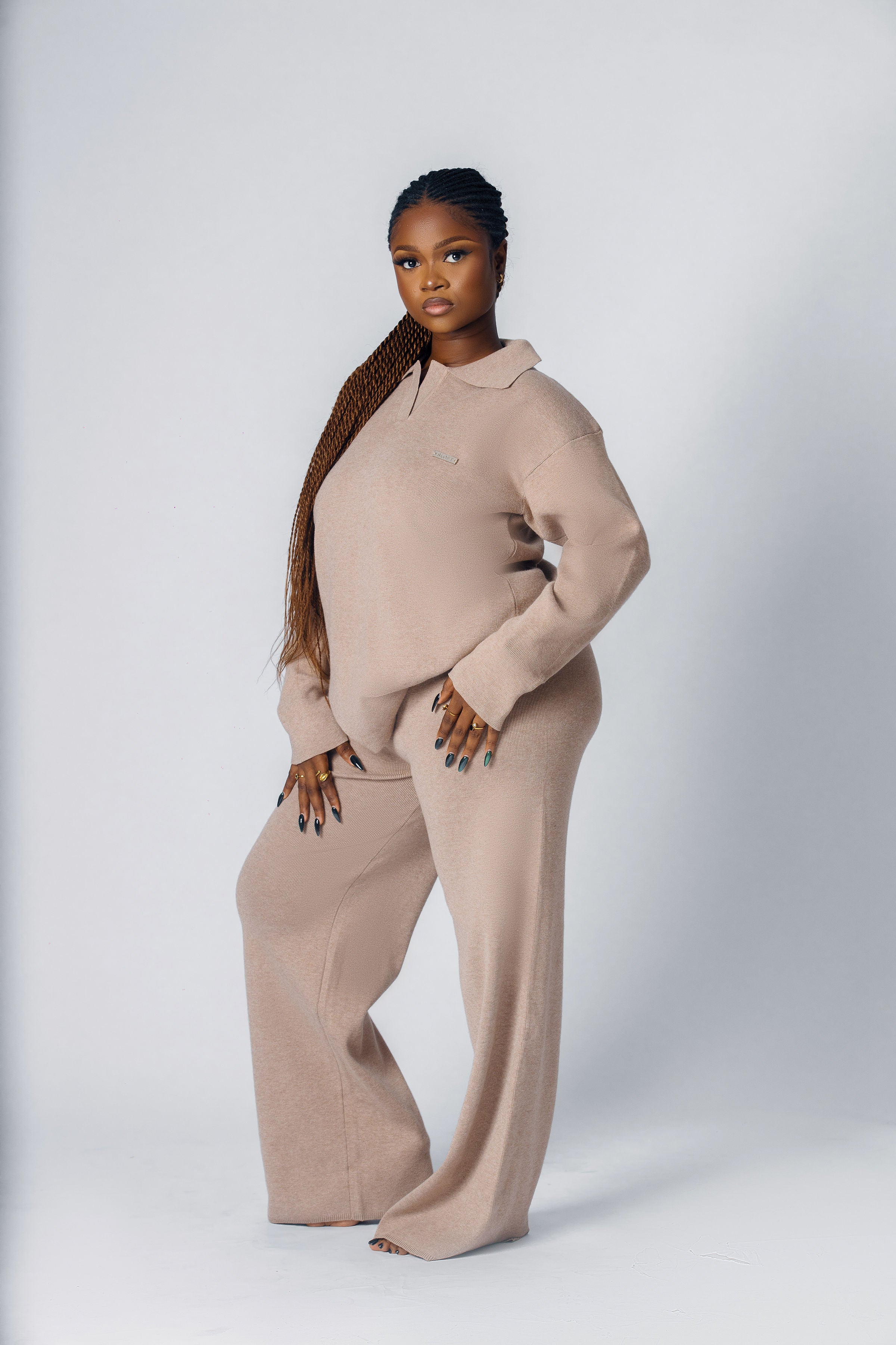 Sloft Drape Lounge Set (Tan)