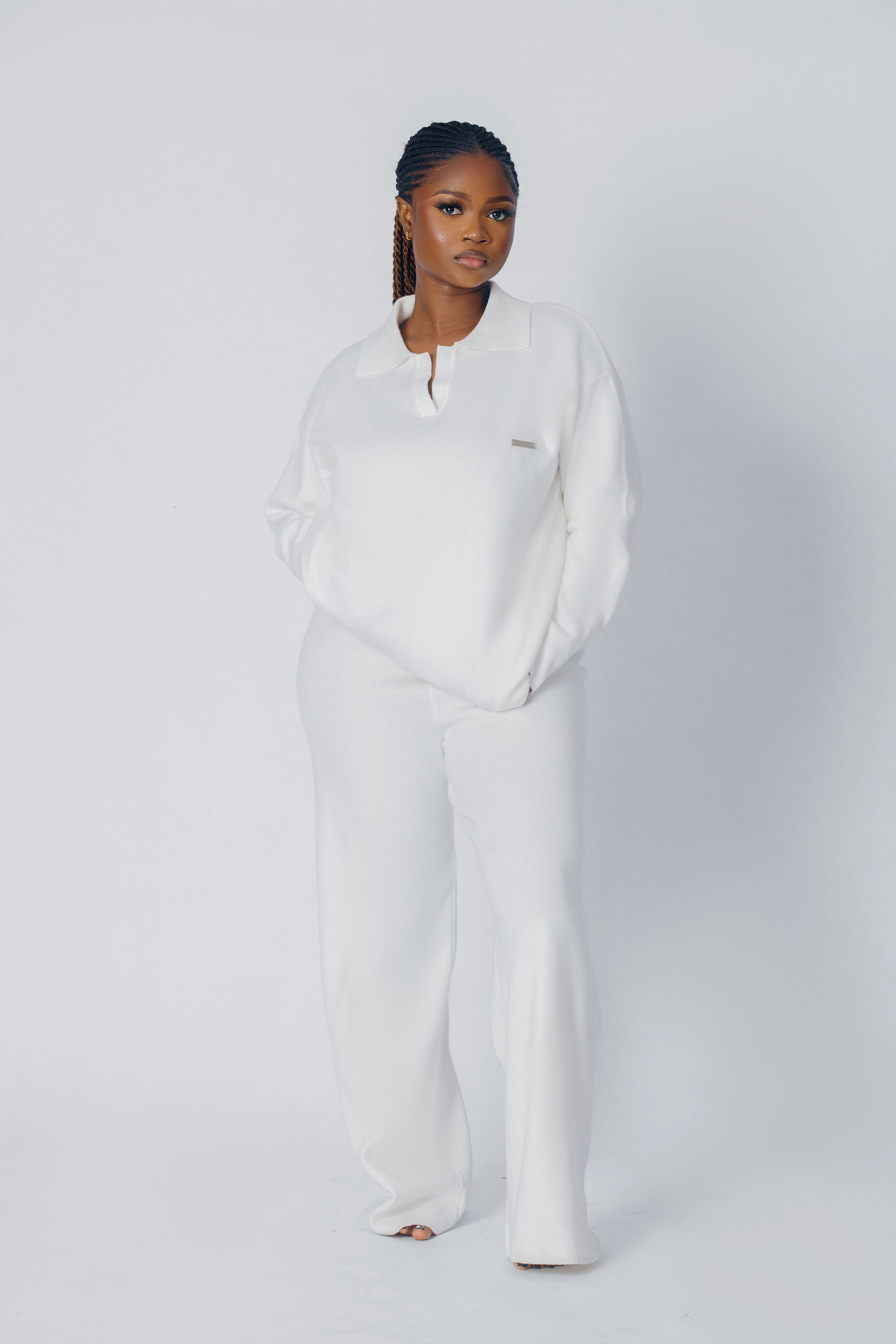 Sloft Drape Lounge Set (White)