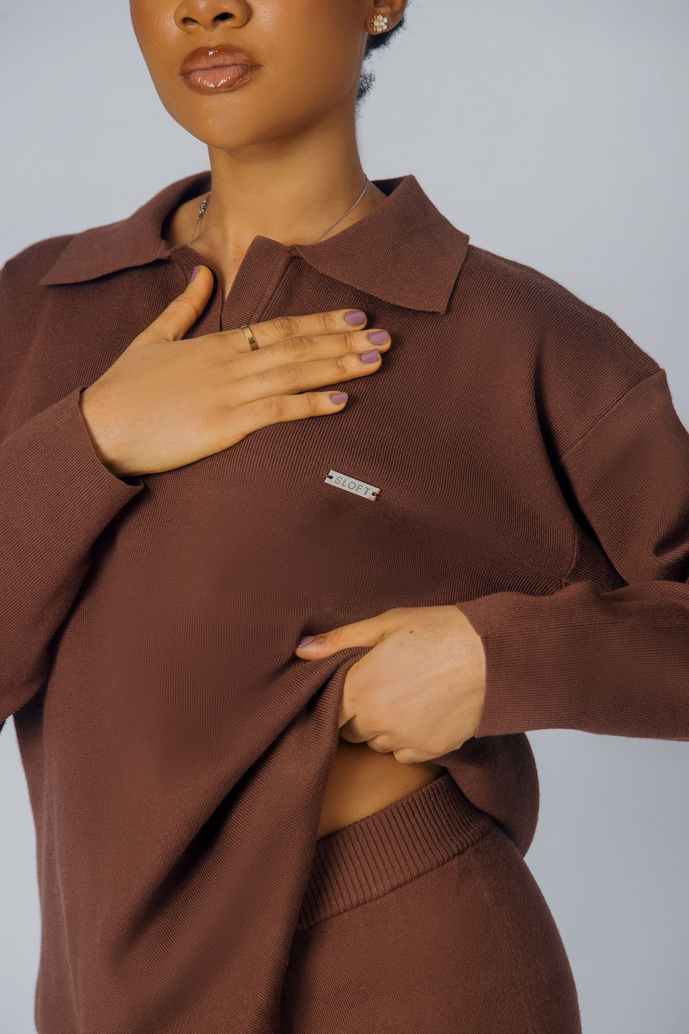 Sloft Drape Lounge Set (Brown)